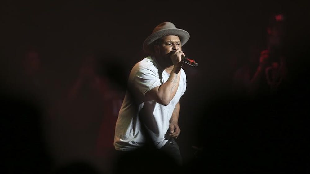 ScHoolboy Q performs during the Little 500 Concert at the IU Auditorium on Thursday evening. 