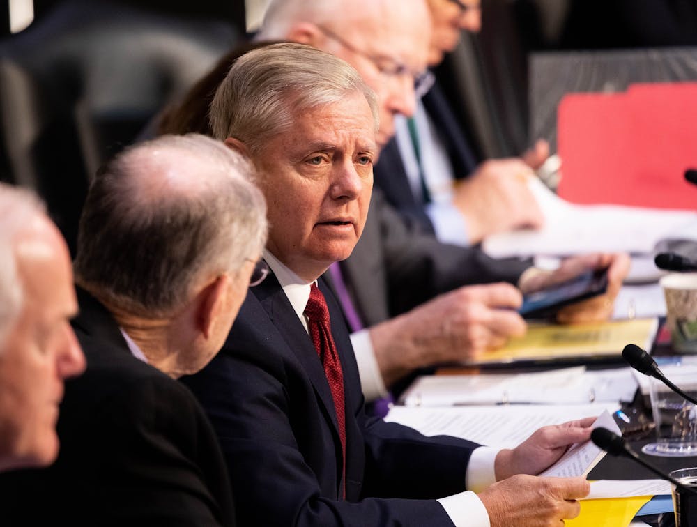 U.S. Sen. Lindsey Graham, R-South Carolina, speaking at the Senate Judiciary Committee Hearing on the Department of Justice Inspector General&#x27;s report regarding the investigation into DOJ and FBI&#x27;s work regarding the 2016 presidential election.