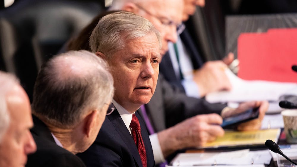 U.S. Sen. Lindsey Graham, R-South Carolina, speaking at the Senate Judiciary Committee Hearing on the Department of Justice Inspector General&#x27;s report regarding the investigation into DOJ and FBI&#x27;s work regarding the 2016 presidential election.