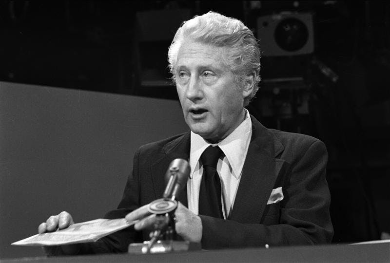 ** FILE ** In this Aug. 30, 1976, file photo Mark Felt appears on CBS' "Face The Nation" in Washington. Newly released Nixon-era records show senior FBI official Felt regularly reported to Nixon and his national security team on events as minor as a high-school cafeteria fight and a peaceful sit-in by 20 college students. But on the sly Felt was up to much bigger things: he was Deep Throat, surreptitiously feeding revelations to The Washington Post about the Watergate scandal that ultimately would bring Nixon down. 