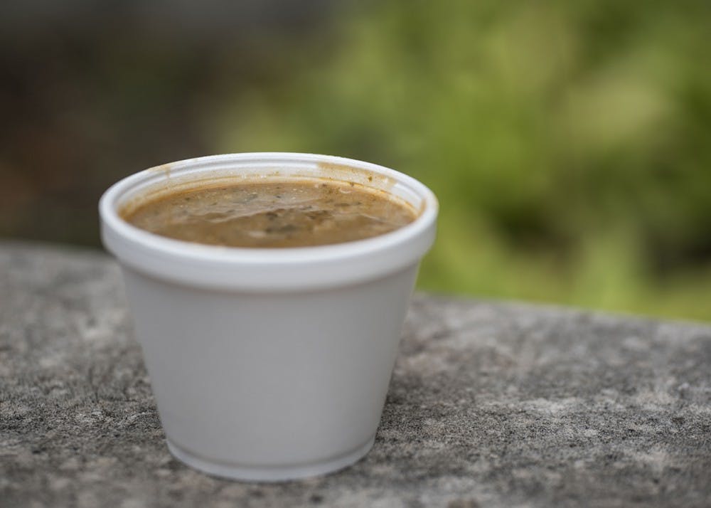 Darn Good Soup's chicken tortilla was one of its soups offered Tuesday. The restaurant rotates what it sells daily.&nbsp;