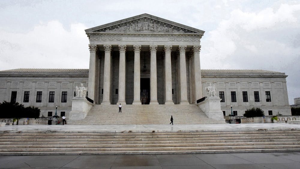 The Supreme Court of the United States on Sept. 25, 2018, in Washington, D.C. The Supreme Court is hearing arguments today on whether the Civil Rights Act of 1964 forbids employers from firing people due to gender identity or sexual orientation.