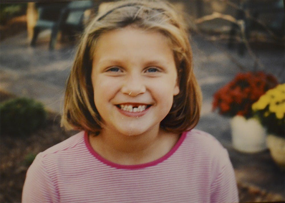 Hannah Wilson as a child.
