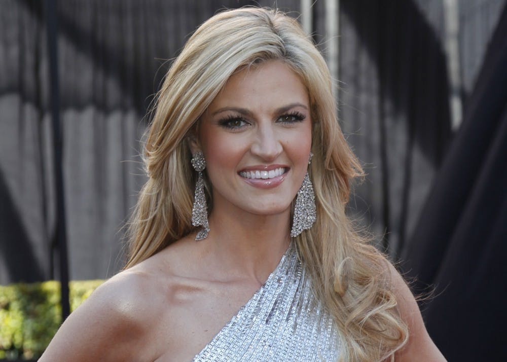 <p>Erin Andrews arrives at the 83rd Annual Academy Awards on Sunday, February 27, 2011, at the Kodak Theatre in Los Angeles. Andrews will be speaking at the IU Auditorium about working as a reporter and how college effected her life.</p>