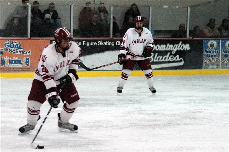 Junior Joe Fornari prepares for a shot in Friday’s loss against Miami.