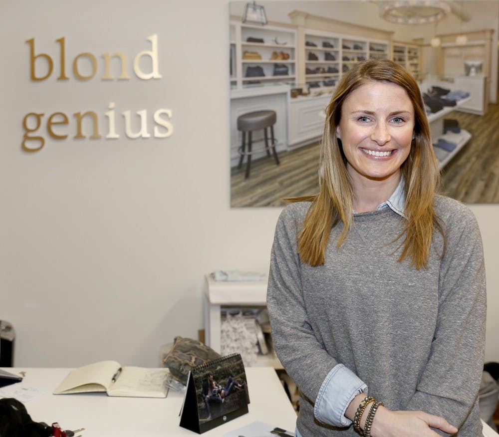 Katie Calles has recently opened a clothing store "blond genius" at Kirkwood Mall. 