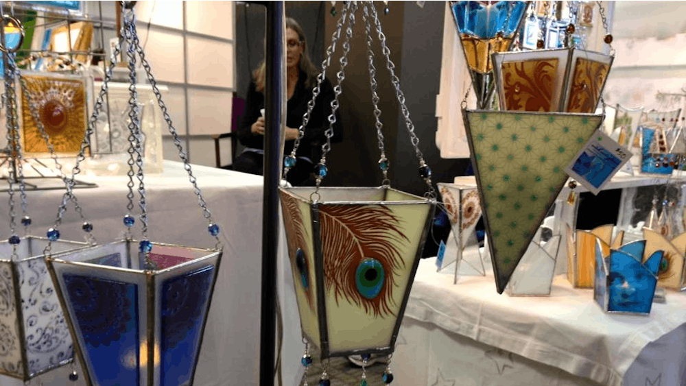 The Artisan Guilds of Bloomington’s annual Holiday Show, a gathering of three local artists’ guilds, will begin at 4 p.m. Nov. 4, 2022, at the Monroe County Convention Center. Each year, the Local Clay Potters Guild, Bloomington Spinners and Weavers Guild and Indiana Glass Guild come together to present their artwork, provide demonstrations of their craft and offer a variety of handmade items for holiday shopping.