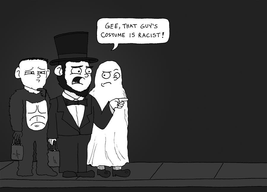 Lighten up, it's a costume