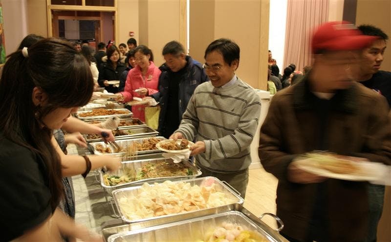 Vistors to Indonesian Night hosted by The Asian Student Union partake in authentic Indonesian cuisine Saturday night in the Neal-Marshall Black Culture Center. The event featured a fashion show with traditional Indonesian dress, muscial performances and dances.