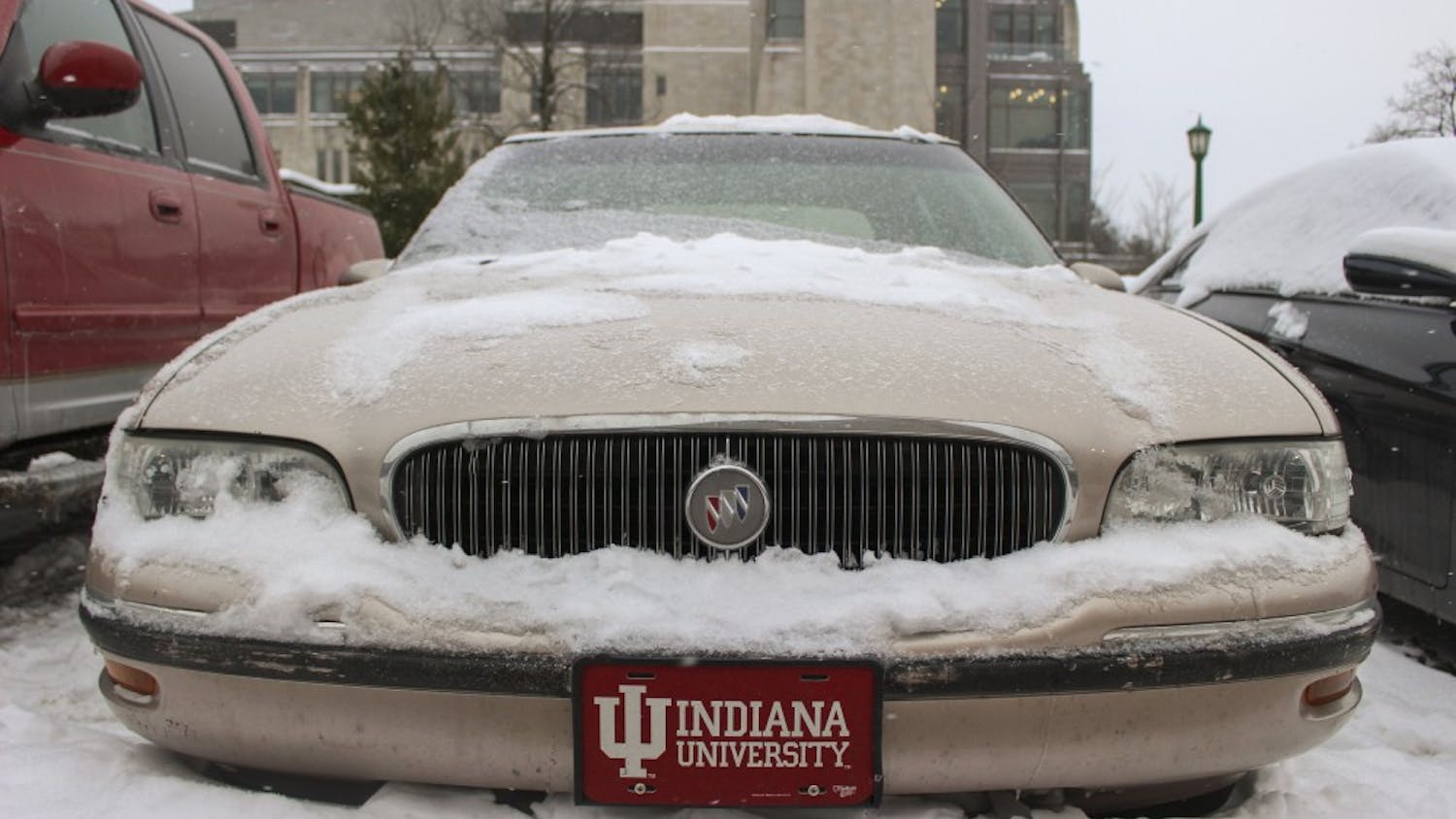Carl, a tan 90s Buick who belongs to sophomore Meghan Halaburda, will be in an upcoming film called "Hoosier" made by local filmmakers. Halaburda found a note on her car, which she thought was a parking ticket, asking her about using her car in the LGBT-themed film.&nbsp;