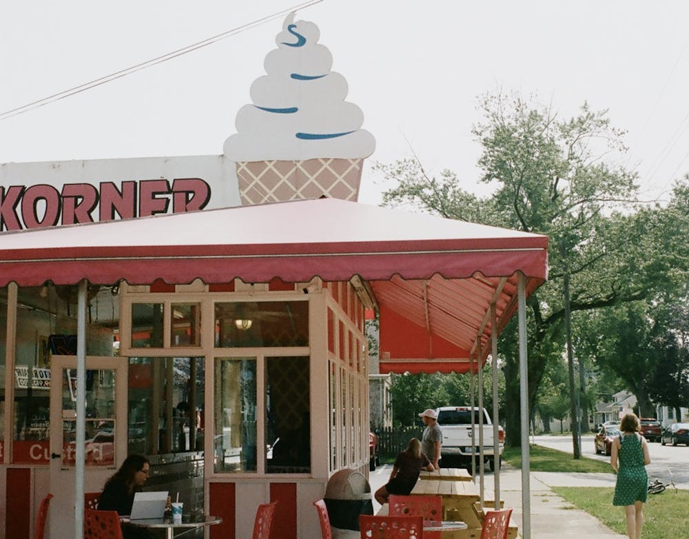 <p>A local ice cream shop, Kone Korner, is seen Aug. 17, 2021, in Ishpeming, Michigan. Hometown tourism is one of the trends predicted to benefit small businesses﻿ as more people travel locally this summer.</p>