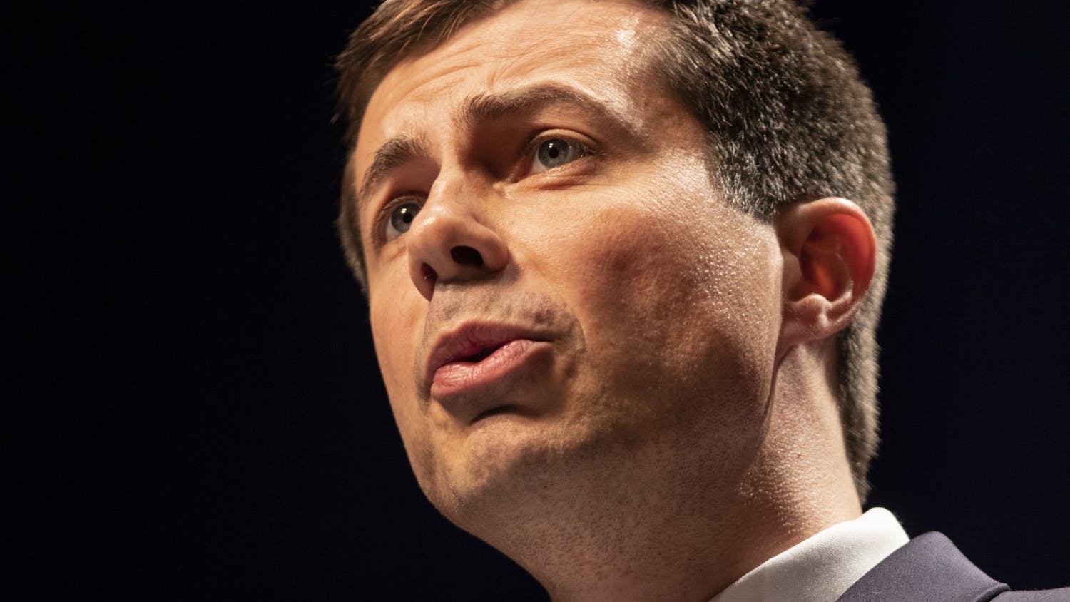 South Bend Mayor Pete Buttigieg speaks June 11 at the IU Auditorium. Buttigieg has introduced an opt-in program instead of Medicare-for-all plan during his run for presidency.