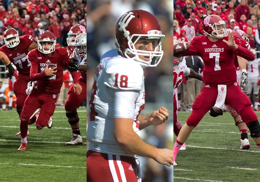 Zander Diamont and Danny Cameron have taken over Nate Sudfeld's quarterback position for the IU football team following his injury in the game against Ohio State on Oct. 3.