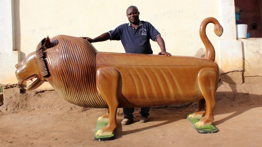 "Paa Joe and The Lion" is a 2016 documentary directed by Benjamin Wigley. The documentary is focused on Paa Joe, who is an artist that carves coffins into shapes and sculptures.&nbsp;