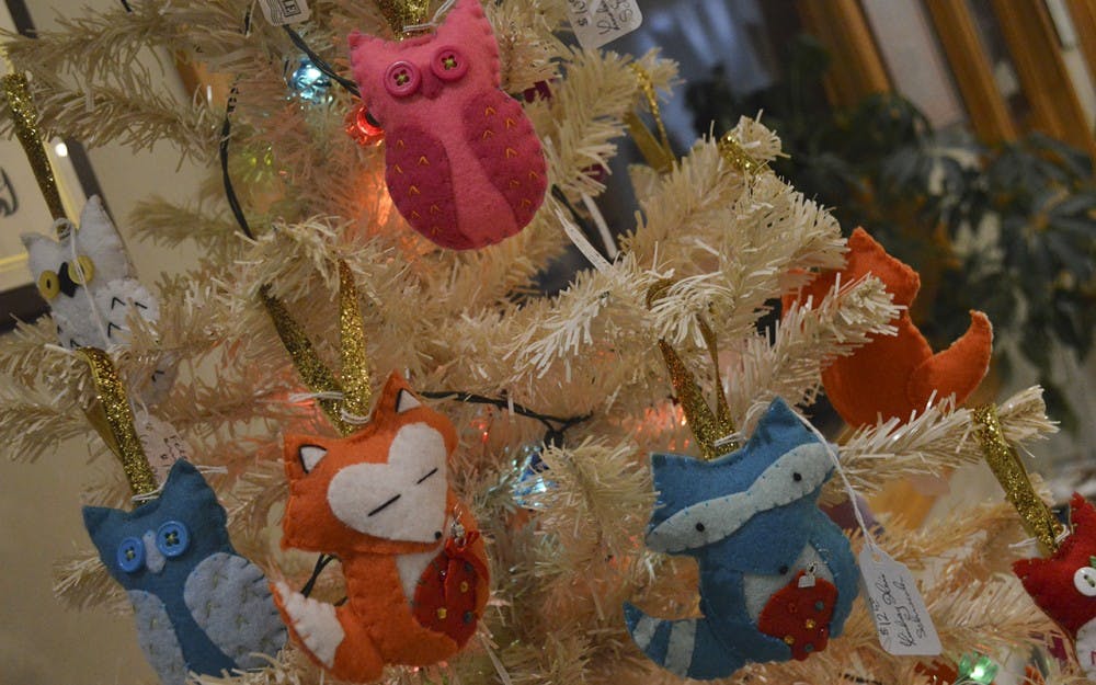 Throughout the month of December Lindsay Hine Schroeder will be selling handcrafted felt ornaments at the College Mall Veterinary Hospital where 90% of the proceeds will go to WildCare, Inc. 