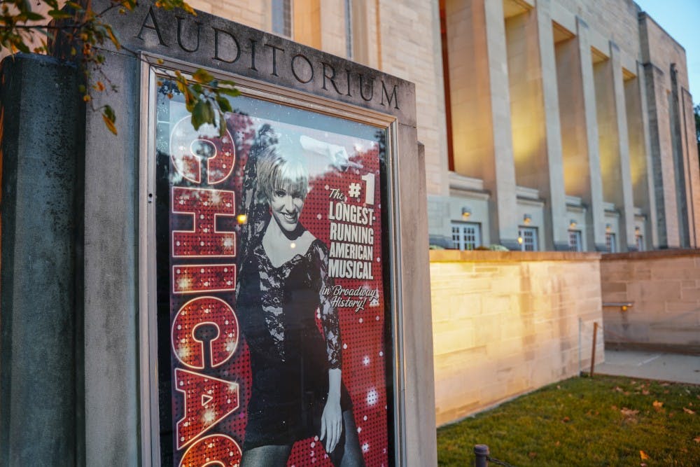 <p>“Chicago” was performed Oct. 10 at the IU Auditorium with student tickets starting at $17. The auditorium box office offers Entertainment Flex Tickets or Epacks for $89, which give students money vouchers worth $100 that can be redeemed for performances at the IU Auditorium, MAC, Cinema or the Little 500 concert.&nbsp;</p>