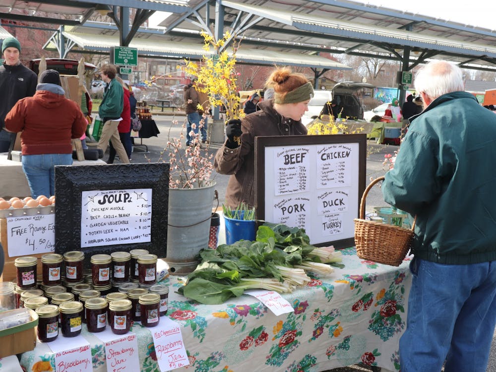 The Partland Family Farm sells an abundance of items such as flowers, eggs and vegetables in 2018 at the Bloomington Farmers&#x27; Market. Bloomington residents have many opportunities to get involved in local agriculture.