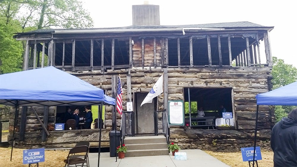 The Hillforest Victorian Museum in Aurora, Indiana, is on the day of the museum’s celebration of Indiana’s bicentennial.