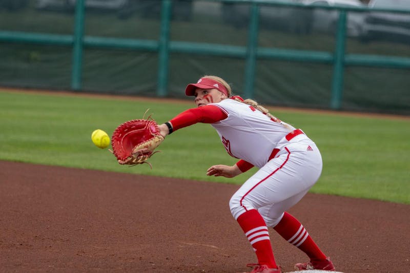 Indiana softball’s pitching inconsistent in games against Notre Dame, Louisville