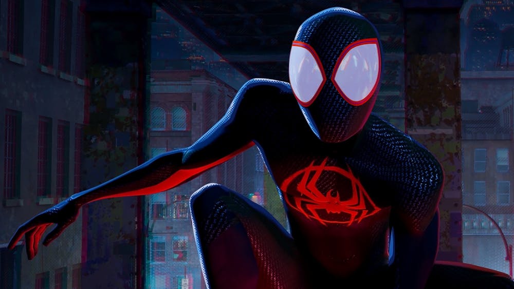 A still from the movie &quot;Spider-Man: Across the Spider-Verse&quot; is seen. The conclusion to the trilogy, “Spider-Man: Beyond the Spider-Verse,” is slated to be released in March 2024.” 