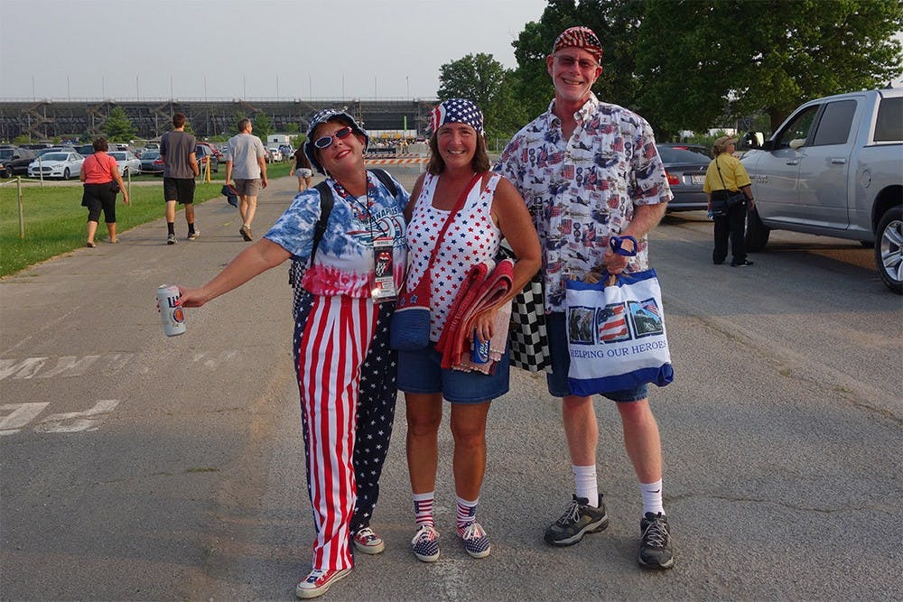 Lisa Kuhn, Kathy Jones and David Jones celebrated Independence Day by attending the Rolling Stones concert at the Indianapolis Motor Speedway.  The Rolling Stones played in front of an estimated crowd of 50,000.