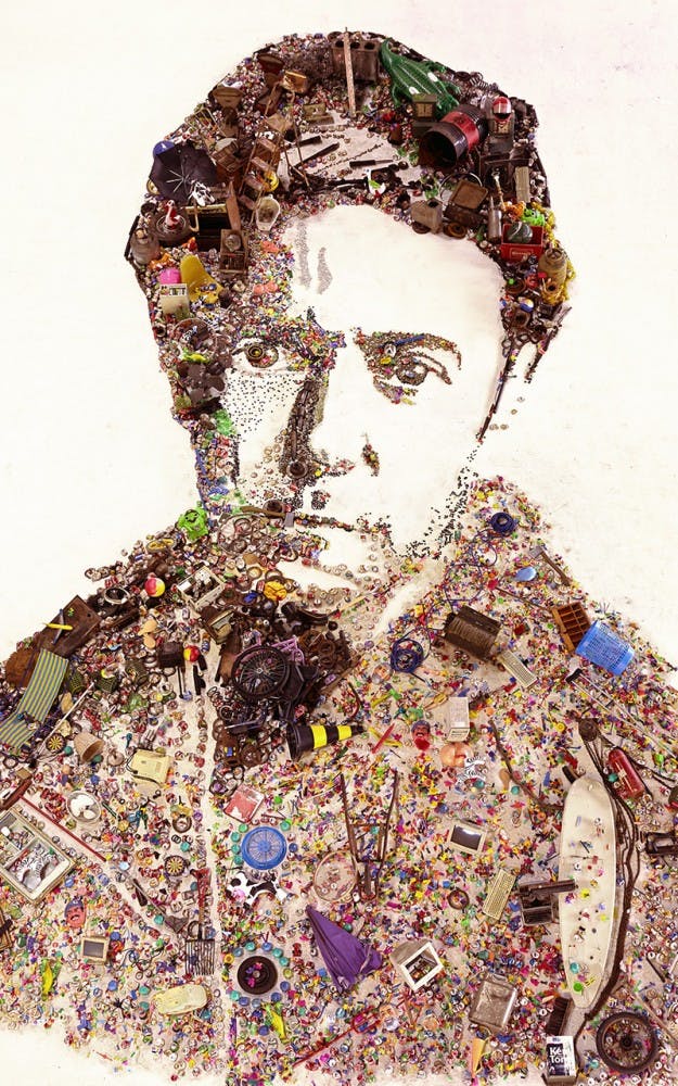 Khyber Pass, Self-Portrait as an Oriental, after Rembrandt from the Pictures of Junk series, 2005. Chromogenic print. HIgh Musuem of Art, Atlanta, with funds from the H.B. and Doris Massey Charitable Trust, 2005.288. Art © Vik Muniz/Licensed by VAGA, New York, NY 