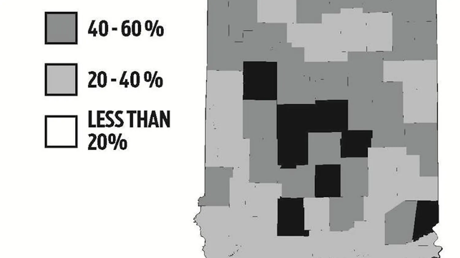High-speed internet access by county