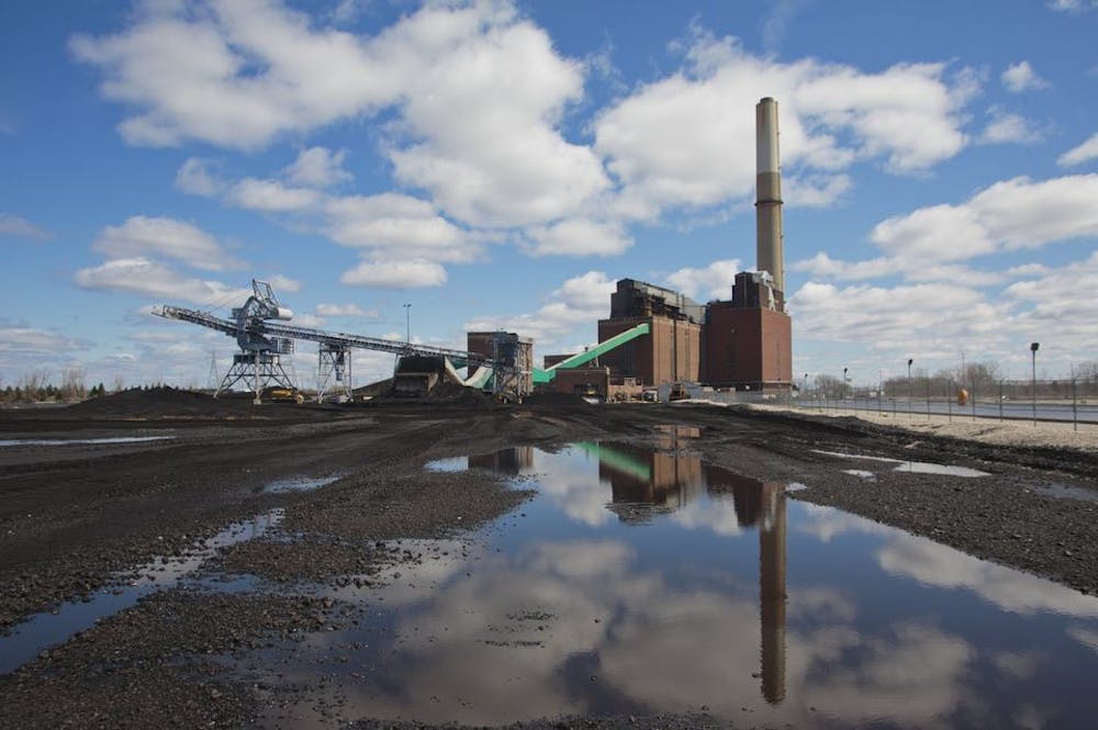 <p>A few tons of coal remain on the coal field at B.C. Cobb Plant on April 12, 2016, in Muskegon, Michigan. A power grid that services much of the Midwest, including Indiana, is at high risk of not meeting demand this summer, according to a <a href="https://www.nerc.com/pa/RAPA/ra/Reliability%20Assessments%20DL/NERC_SRA_2022.pdf" target="_blank">report</a> from the North American Electric Reliability Corporation. </p>