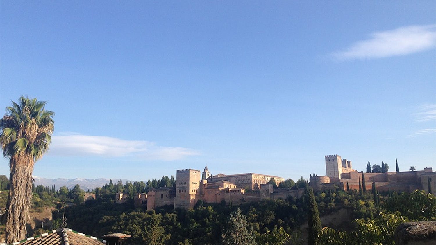 A view of the famous Alhambra in Granada, Spain. Columnist Lauren Saxe recommends spending time and money on experiences while studying abroad, not material things.