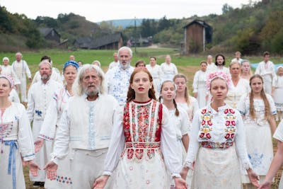 "Midsommar"was released June 3. The film is about a young couple, played by Florence Pugh and Jack Reynor, who to travel to Sweden to visit their friend's rural hometown and participate in a ritual at the hands of a pagan cult.