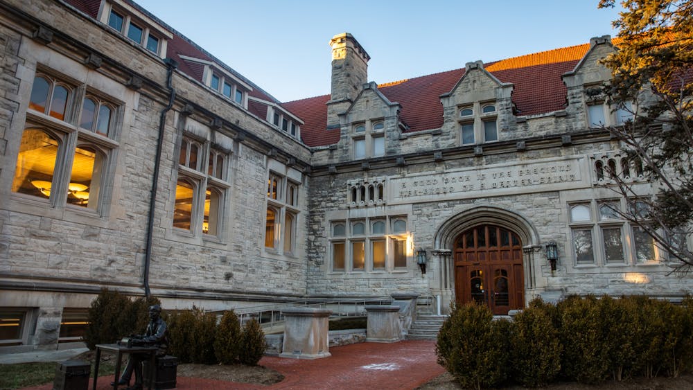 Franklin Hall is seen January 25, 2022, on E. Kirkwood Ave. Police have responded to three incidents in and around Franklin Hall since Aug. 30, 2023.