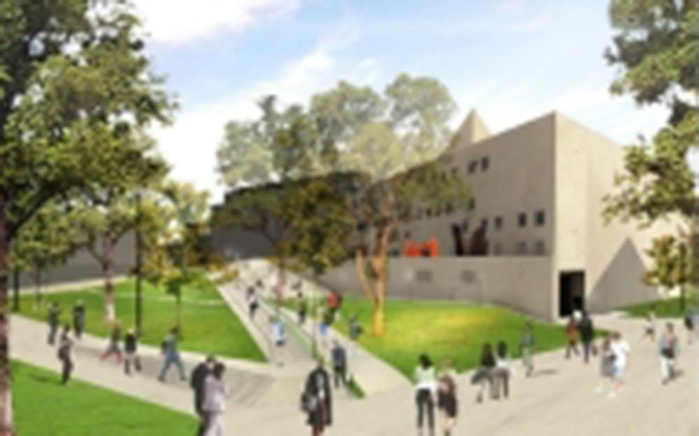 Site design plans for the Eskenazi Museum of Art show improvements that will create direct access from the Arboretum to the existing sculpture terrace, a new second floor entrance and an outdoor gathering space.