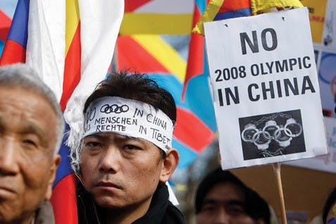 Switzerland Tibet Olympia Protest