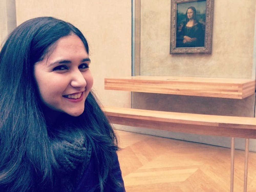 Mona Lisa at Louvre Museum. 