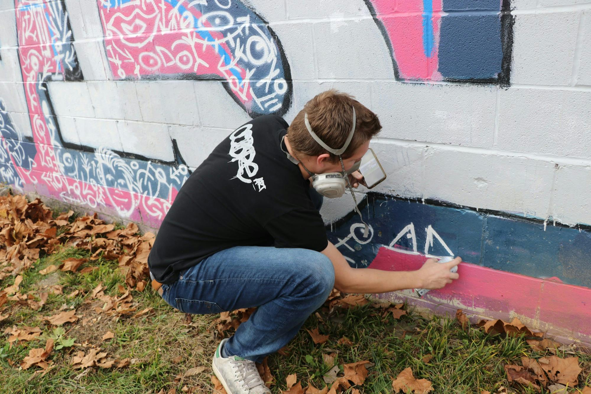 GALLERY: Sophomore Trenton Musch creates murals using only spray paint