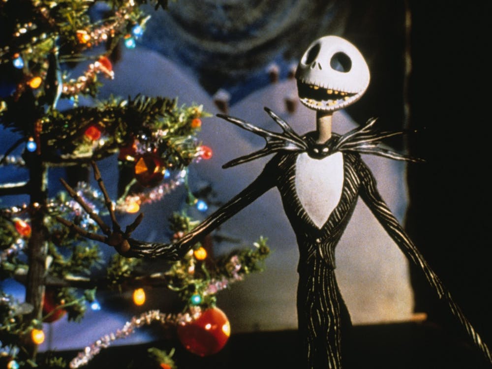 Character Jack Skellington poses for a publicity shot for the movie &quot;The Nightmare Before Christmas&quot;.