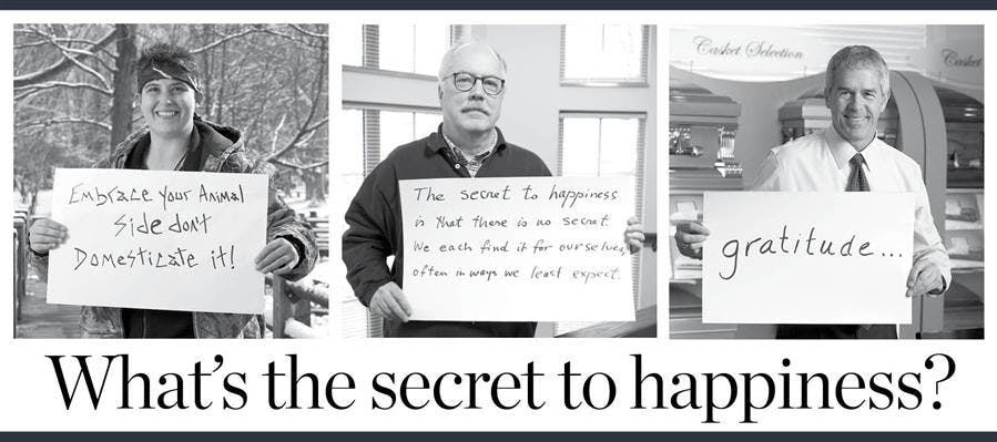 Secret to happiness