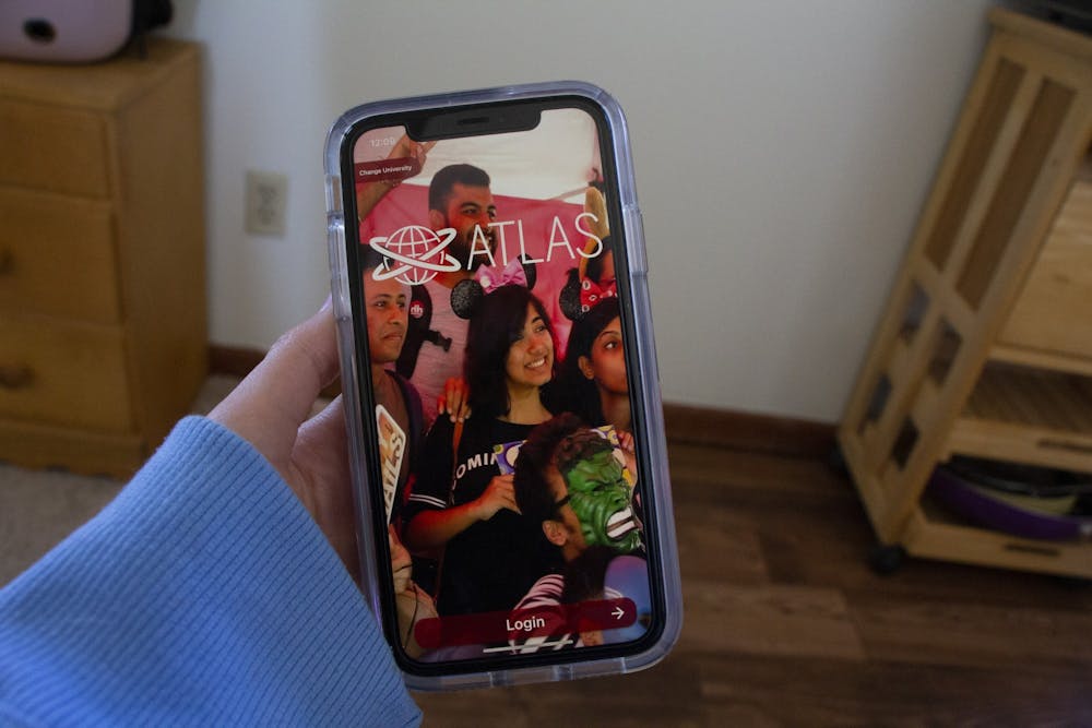 <p>The IU Atlas mobile app login page is pictured. The Office of International Services released a new mobile app Feb. 11 that helps international students more easily upload documents for entry into the US.</p><p><br/></p><p><br/></p>
