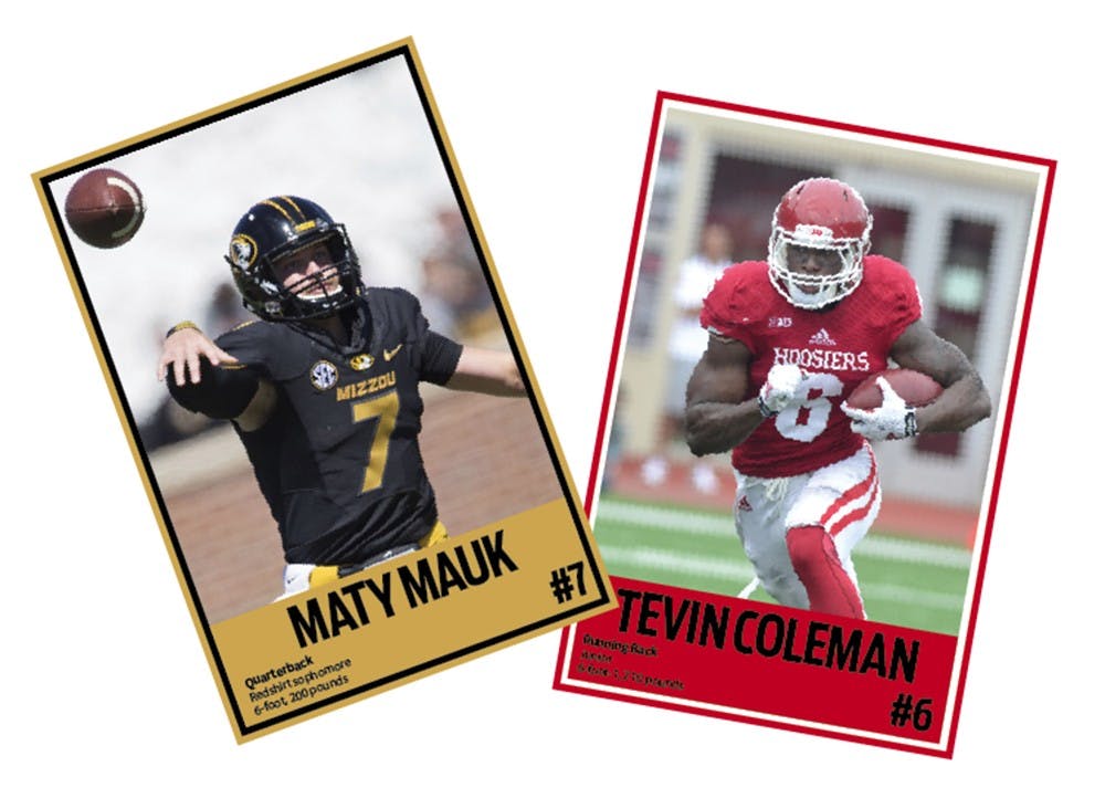 Tevin Coleman and Maty Mauk football cards ooooooo.