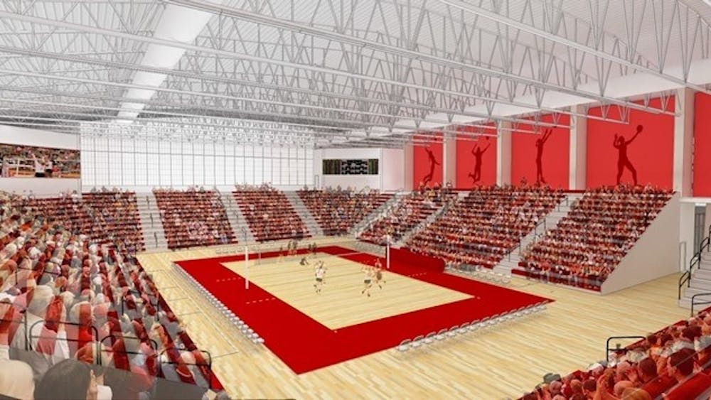 The new volleyball and wrestling arena was scheduled to be finished by September 2018, but construction has been pushed back to November. The 2018 IU volleyball season begins on Aug. 24.