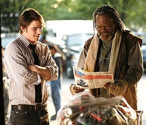Samuel L. Jackson busted out his homeless-man duds from 2001’s “The Caveman’s Valentine” to play a down-and-out, former boxing champion. Hartnett shines as a dedicated and compassionate writer. 