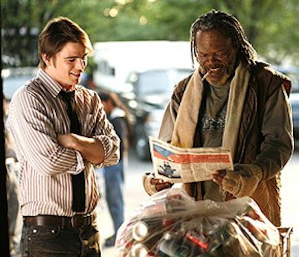 Samuel L. Jackson busted out his homeless-man duds from 2001’s “The Caveman’s Valentine” to play a down-and-out, former boxing champion. Hartnett shines as a dedicated and compassionate writer. 
