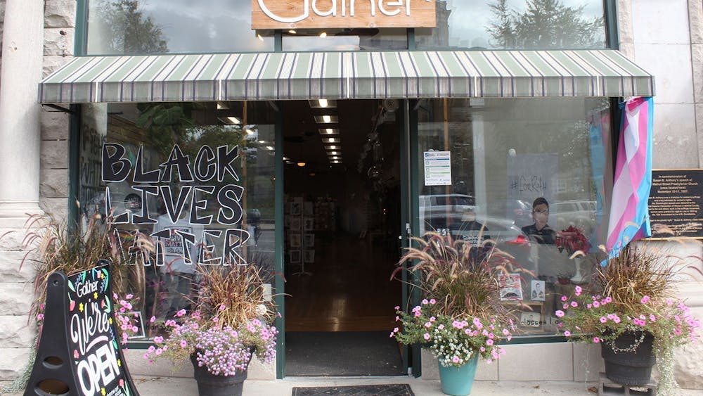 Gather is located across from the Monroe County Courthouse in downtown Bloomington. A retail gift shop, Gather showcases emerging and independent handmade goods, according to its  website.