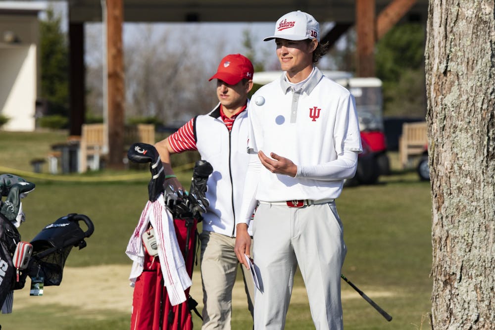 <p>Then-senior Ethan Shepherd tosses a golf ball in the air before playing during the Hoosier Collegiate Invitational on April 4, 2021, at the Pfau Course.  Indiana will compete at the NCAA Regionals from May 16-18 after a ninth-place finish at the Big Ten Championships.</p>