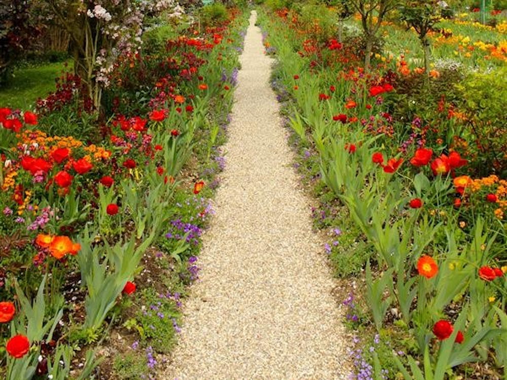 Claude Monet's gardens in Giverny, France, served as inspiration for many of the artist's famous paintings.