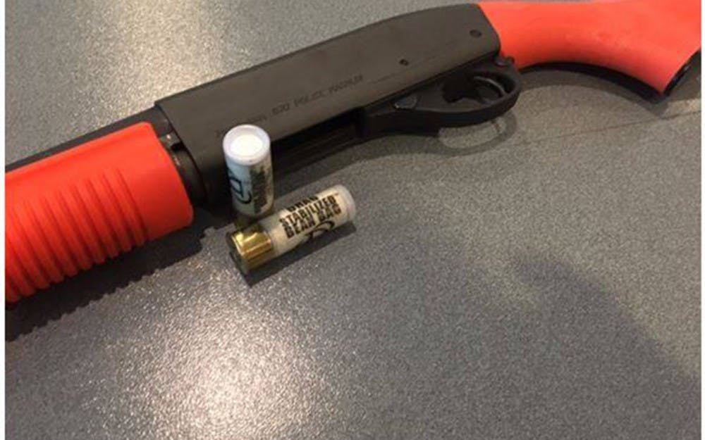 BPD's new less-lethal launchers are modified shotguns that fire bean bags.&nbsp;