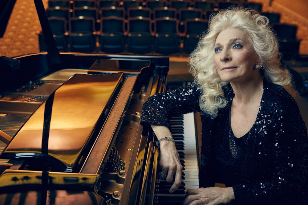 <p>American singer-songwriter Judy Collins poses for a portrait. Collins will perform at 8 p.m. May 19 at the Buskirk-Chumley Theater. </p>