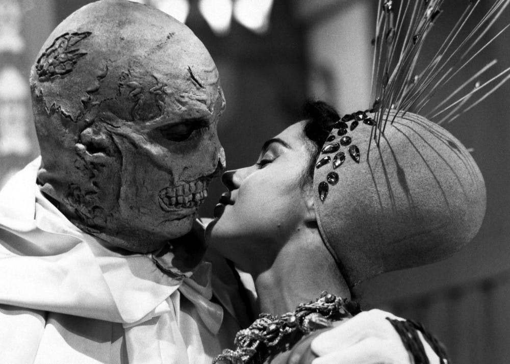 <p>Vincent Price stars in "The Abominable Dr. Phibes" in 1971.</p>