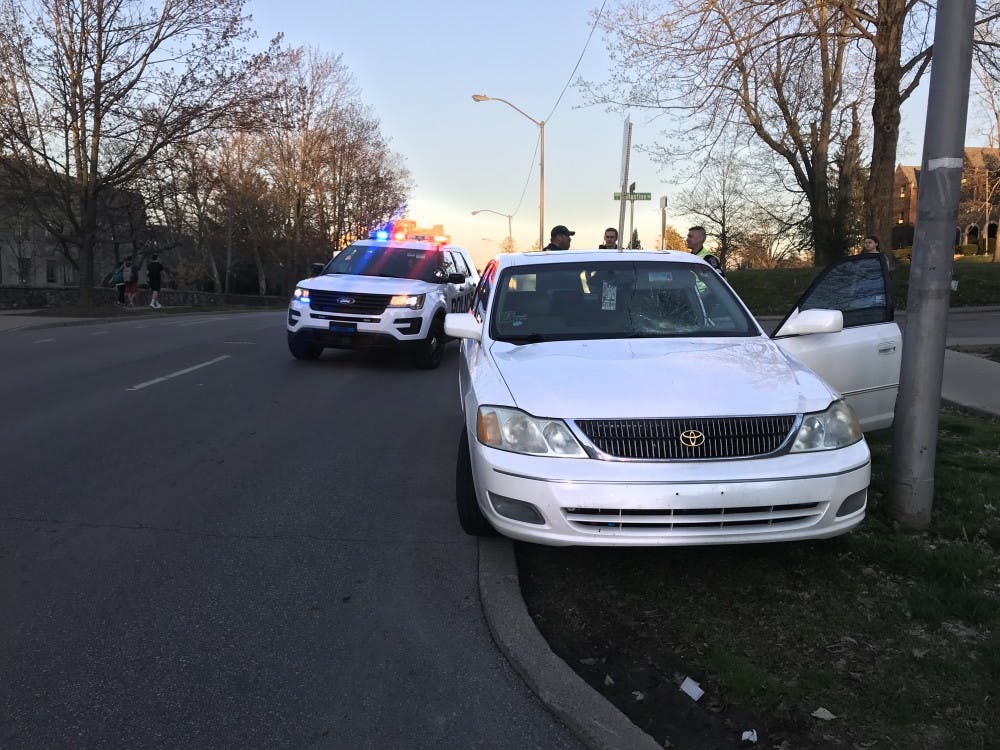 Two women were hit by a car Tuesday evening. They were taken to the hospital with injuries that are not life-threatening, police said.