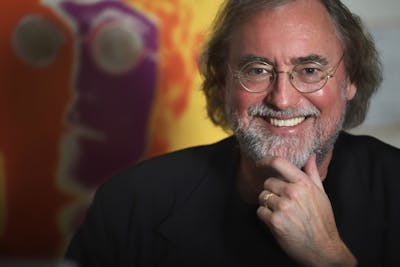 ﻿Jacobs School of Music Rudy Professor Glenn Gass smiles for a headshot. Gass will retire at the end of the school year. 